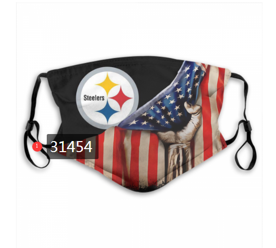 NFL 2020 Pittsburgh Steelers 132 Dust mask with filter->nfl dust mask->Sports Accessory